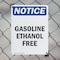 Signmission Gasoline Ethanol Free OSHA Notice Sign, Plastic, 10in W x 14in L, 2PK OS-2PACK-NS-P-1014-V-13063 - alternate 2